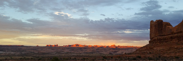 Sunset in Arches National Park